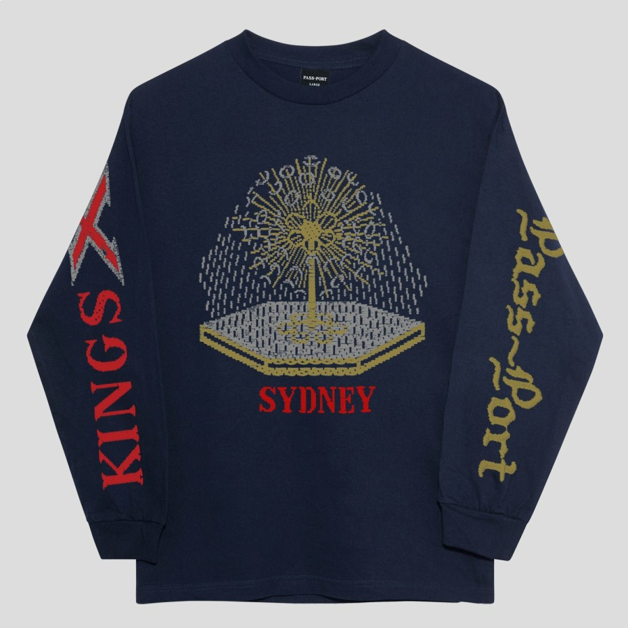 Tees PASS~PORT | Pass~Port Kings X Long-Sleeve Tee - Navy