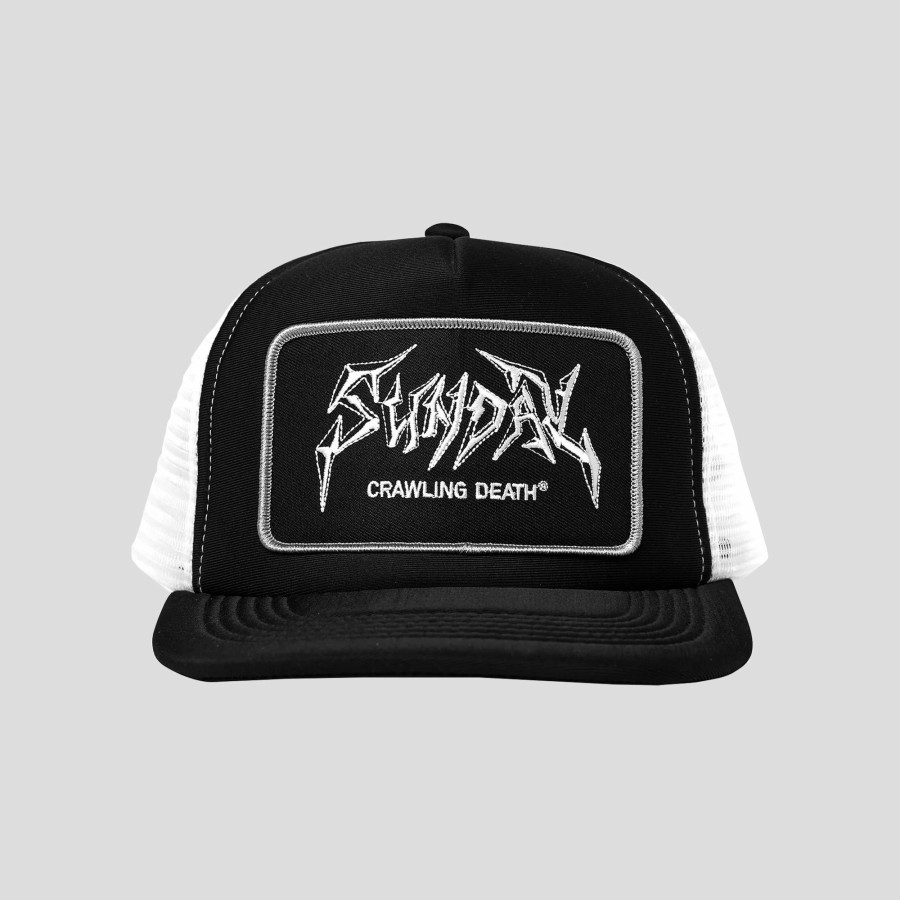 Headwear SUNDAY HARDWARE | Crawling Death & Sunday Hardware Trucker - Black