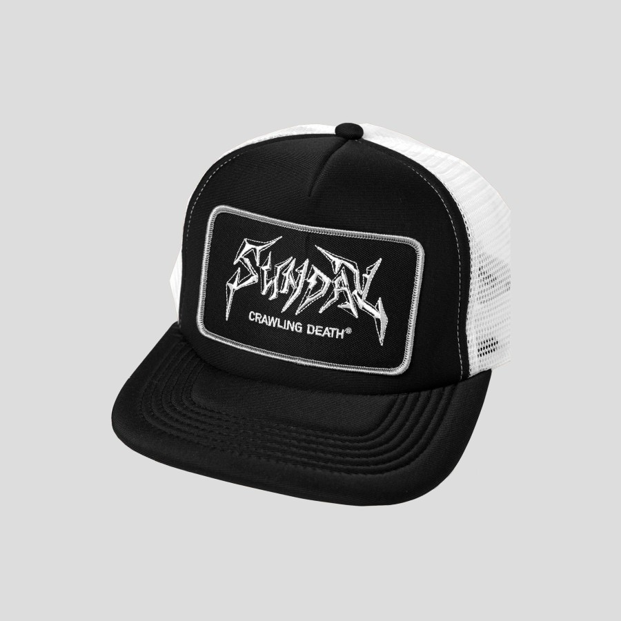 Headwear SUNDAY HARDWARE | Crawling Death & Sunday Hardware Trucker - Black