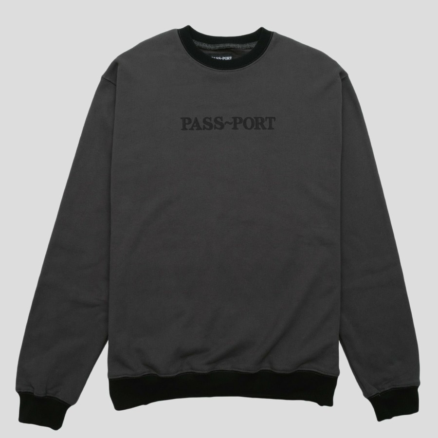 Fleece PASS~PORT | Pass~Port Organic Tonal Sweater - Tar