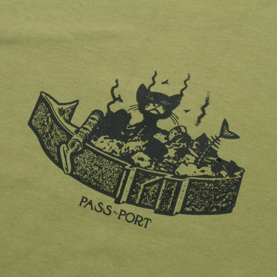 Tees PASS~PORT | Pass~Port "Tinned Cat" Tee Pistacio