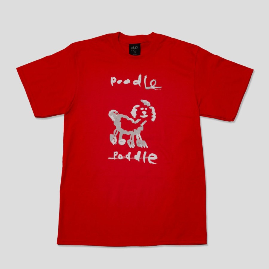 Tees HODDLE | Hoddle "Poodle" Tee Red