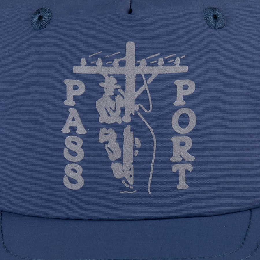 Headwear PASS~PORT | Pass~Port Line~Worx Rpet Workers Cap - Slate Blue