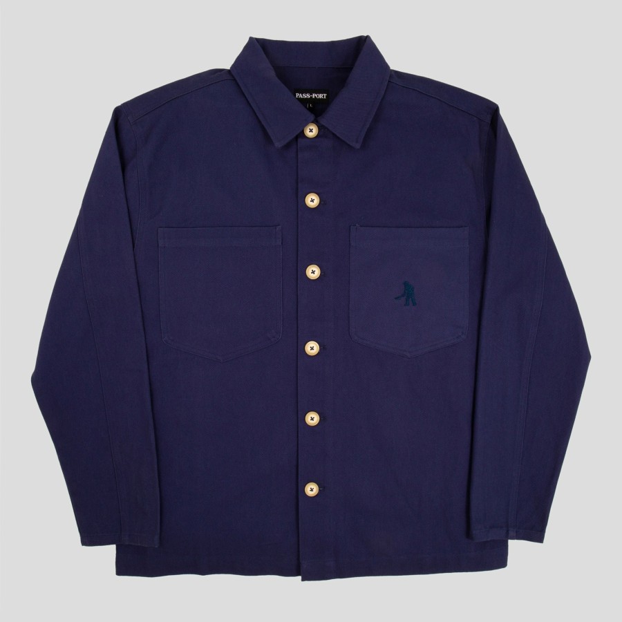 Jackets PASS~PORT | Pass~Port "Painters Drop" Shirt Navy