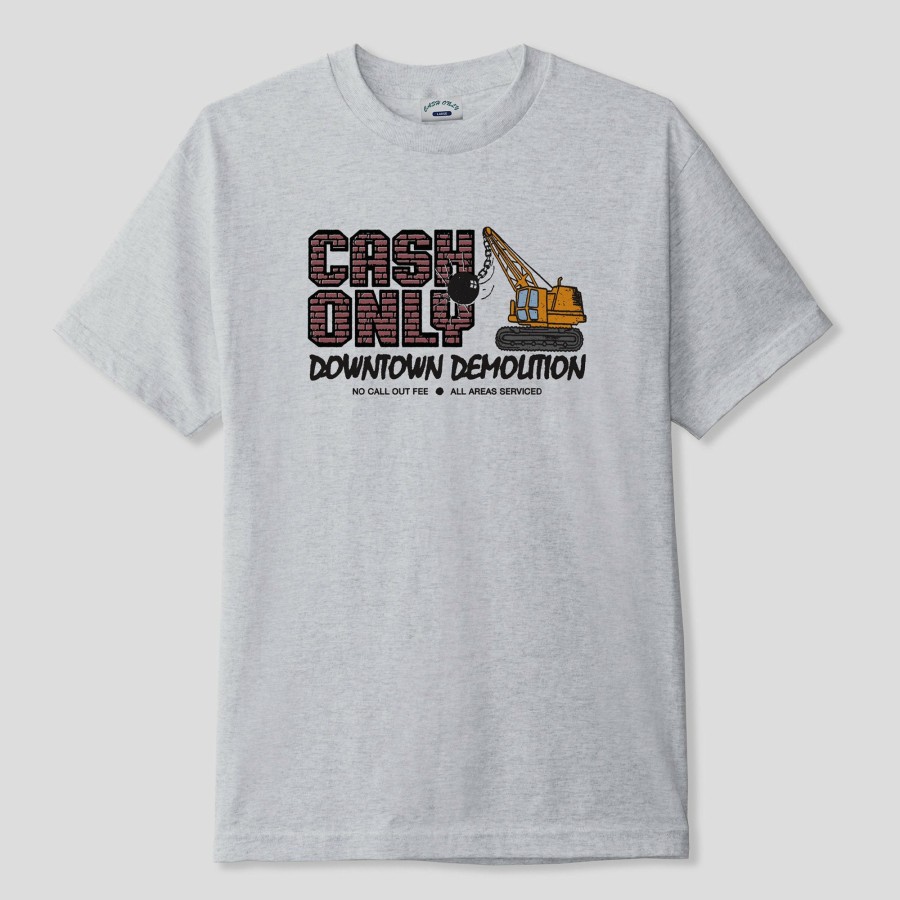 Tees Cash Only | Cash Only Demolition Tee - Ash