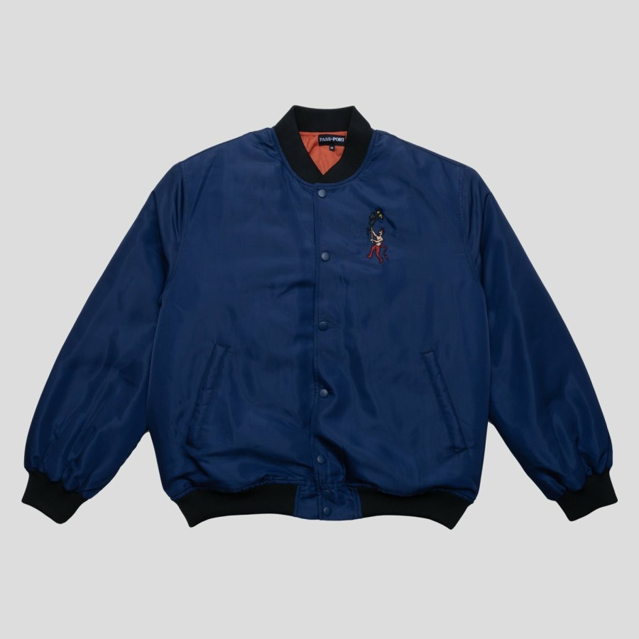 Jackets PASS~PORT | Pass~Port Gardening Satin Jacket - Navy