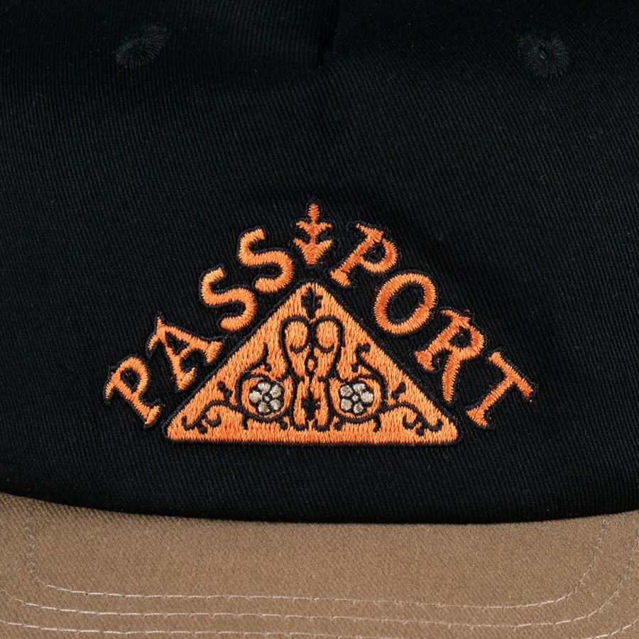 Headwear PASS~PORT | Pass~Port Manuscript Workers Cap - Black / Sand