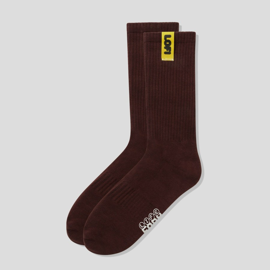 Accessories LO-FI | Lo-Fi Pigment Dye Socks - Chestnut