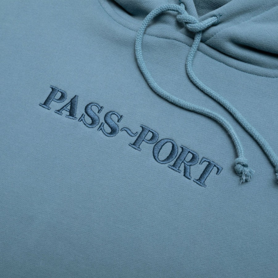 Fleece PASS~PORT | Pass~Port Official Contrast Organic Hoodie - Baltic Blue