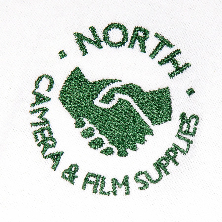 Tees North Skate Mag | North Supplies Logo Embroidery Tee - White / Green