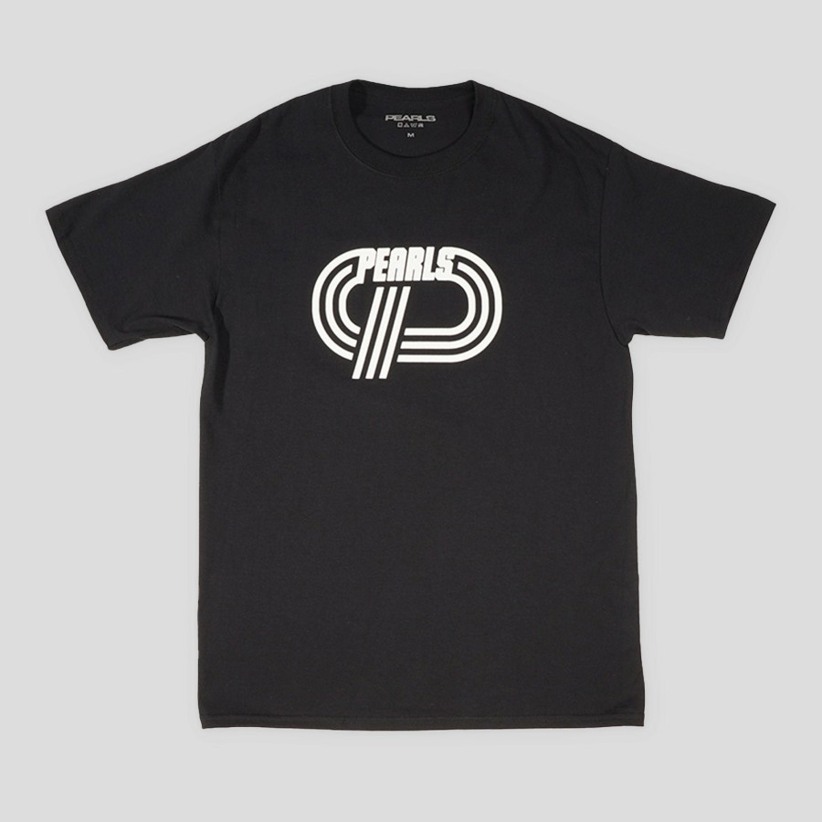 Tees Pearls | Pearls Track Tee - Black