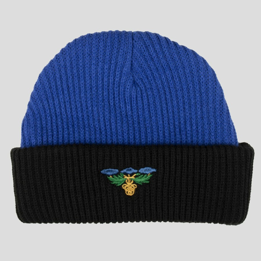 Headwear PASS~PORT | Pass~Port Emblem Beanie - Royal Blue / Black