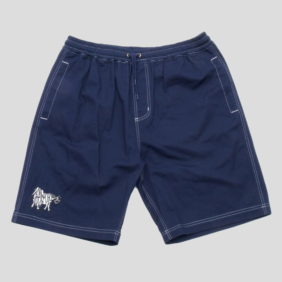 Shorts PASS~PORT | Pass~Port Crying Cow Casual Short - Navy