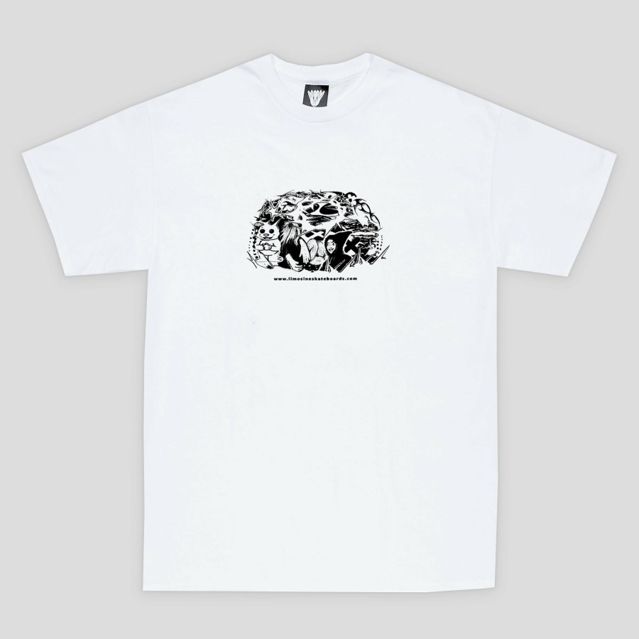 Tees Limosine | Limosine Brian Collage Tee - White