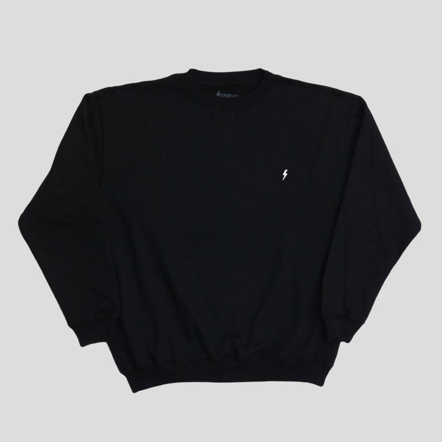 Fleece SUNDAY HARDWARE | Sunday Hardware "Bolt Logo" Sweater Black