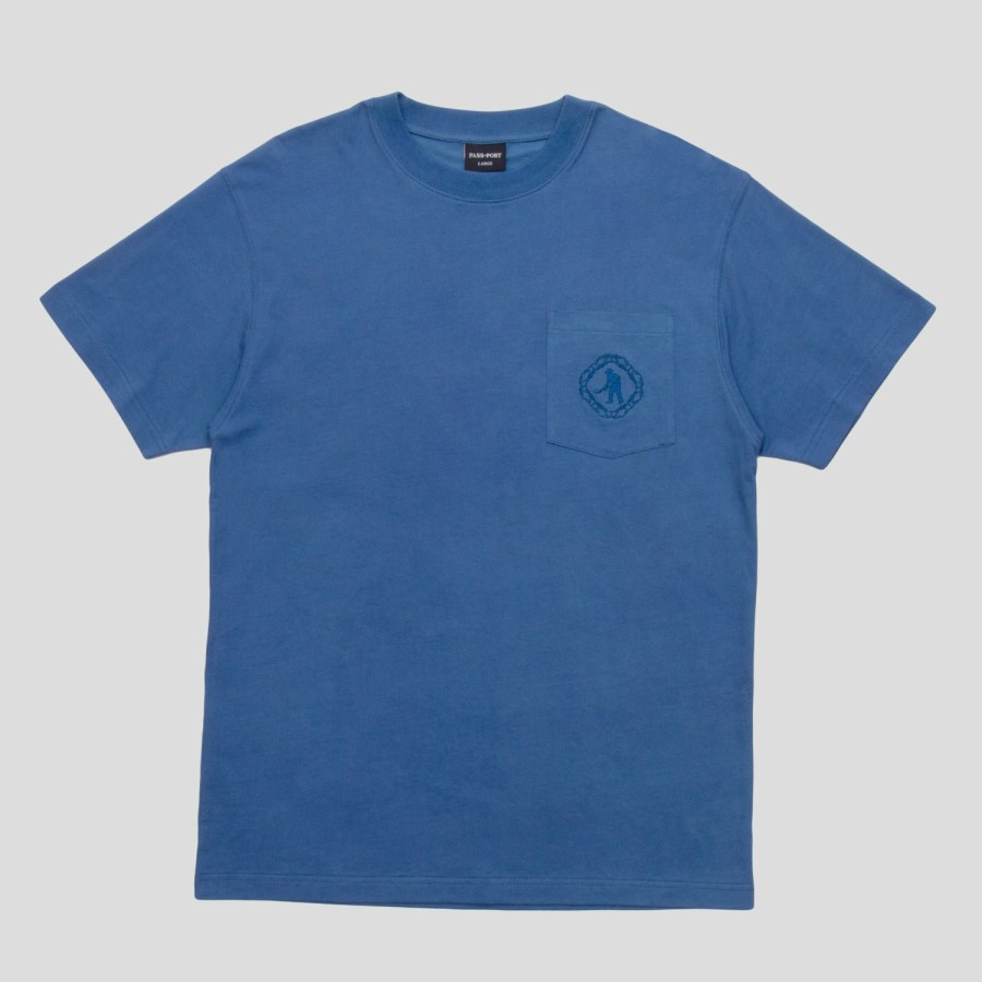 Tees PASS~PORT | Pass~Port Organic Embroidery Pocket Tee - Royal Blue