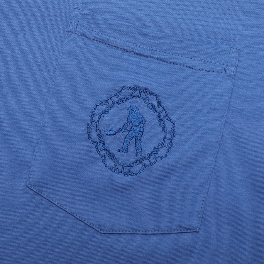 Tees PASS~PORT | Pass~Port Organic Embroidery Pocket Tee - Royal Blue