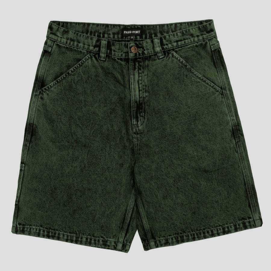 Shorts PASS~PORT | Pass~Port Workers Club Short - Moss Over-Dye