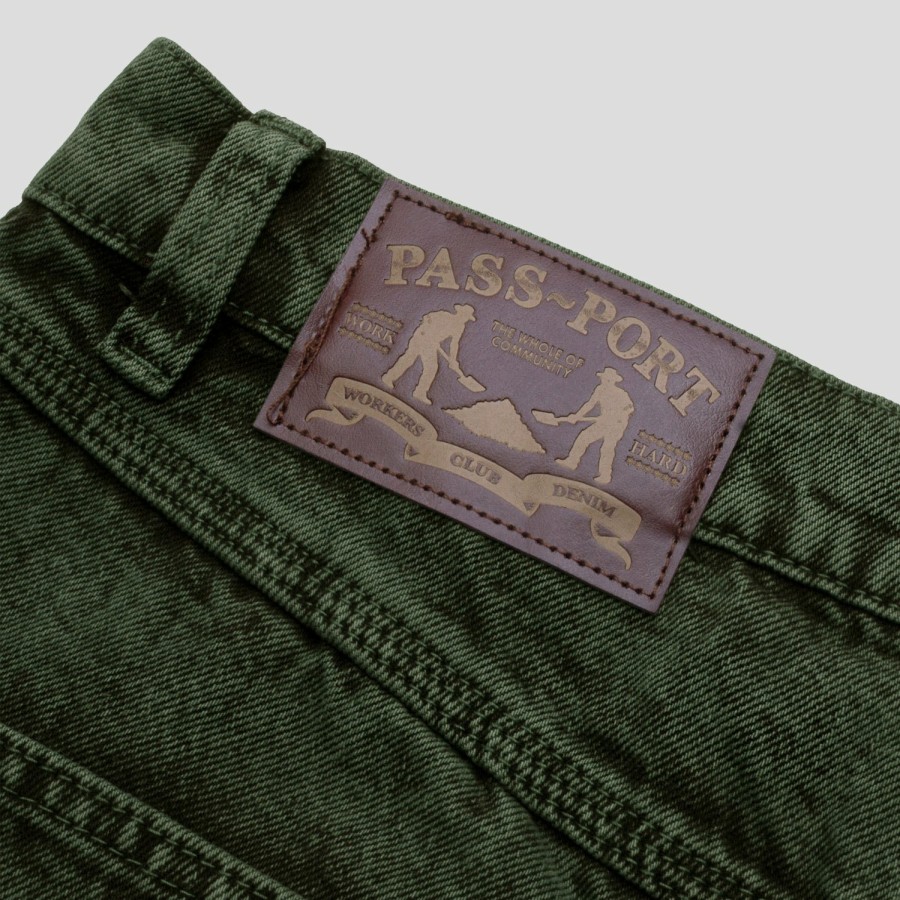 Shorts PASS~PORT | Pass~Port Workers Club Short - Moss Over-Dye