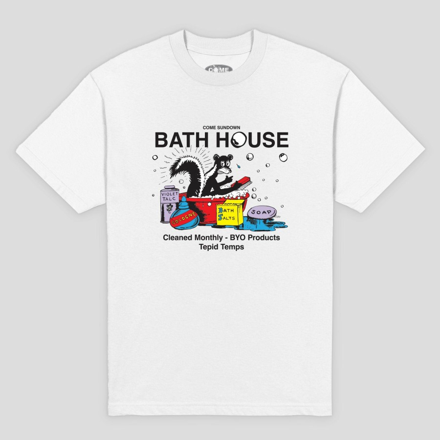 Tees COME SUNDOWN | Come Sundown Bath House Tee - White