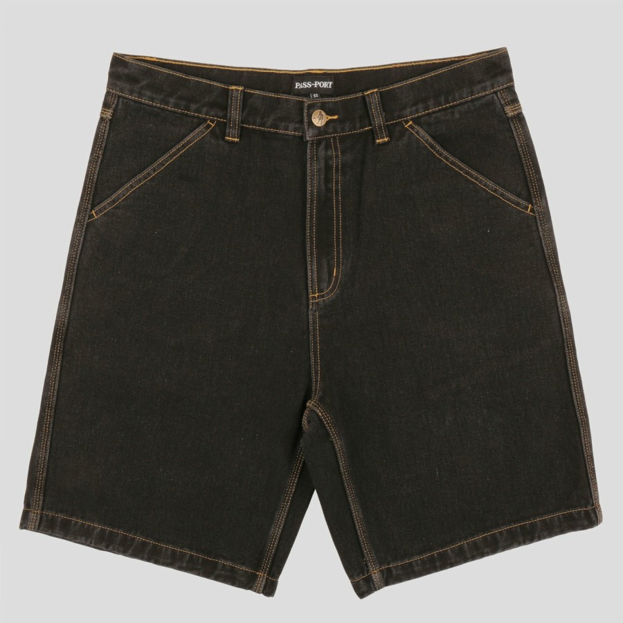 Shorts PASS~PORT | Pass~Port Workers Club Short - Washed Black