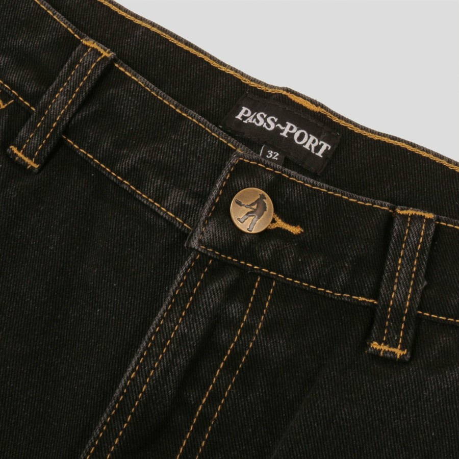 Shorts PASS~PORT | Pass~Port Workers Club Short - Washed Black