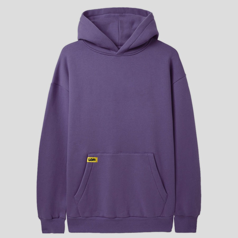 Fleece LO-FI | Lo-Fi Pigment Dye Hood - Eggplant