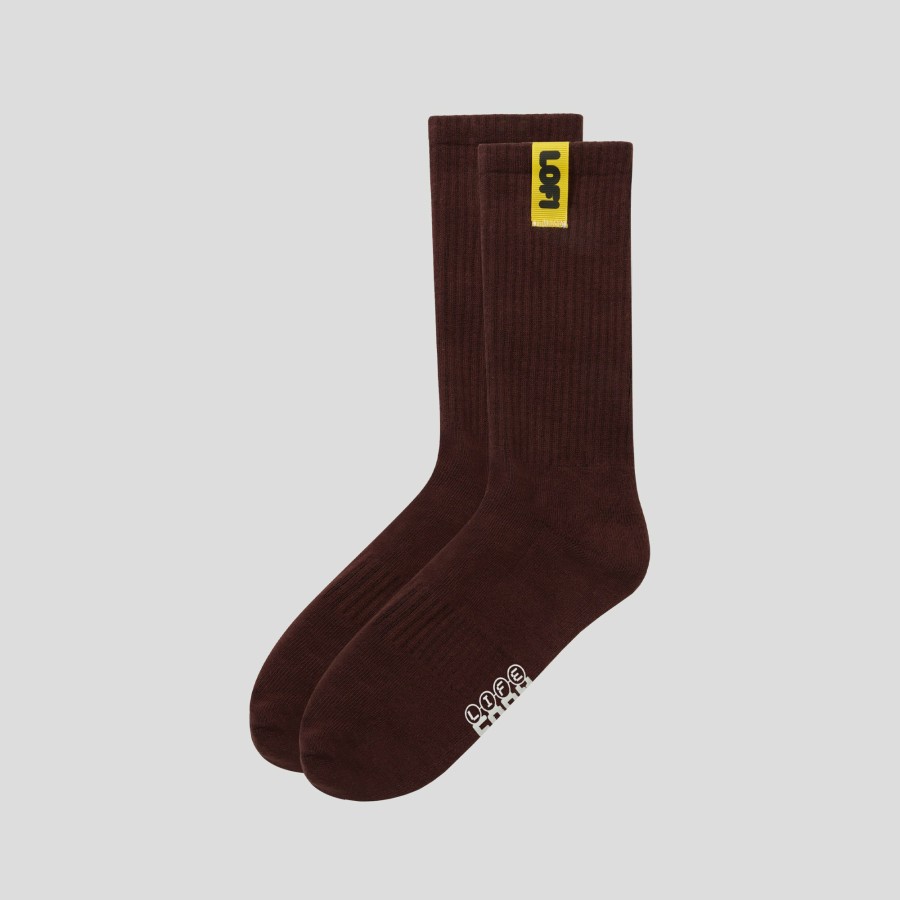 Accessories LO-FI | Lo-Fi Easy Marl Socks - Chestnut