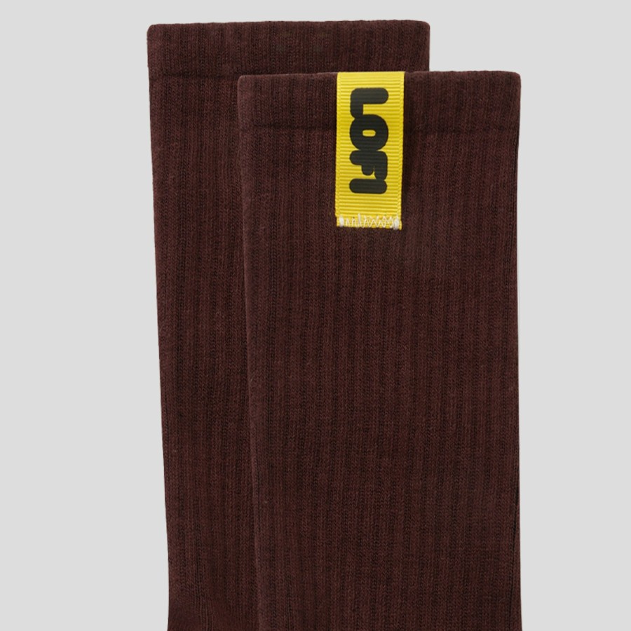 Accessories LO-FI | Lo-Fi Easy Marl Socks - Chestnut