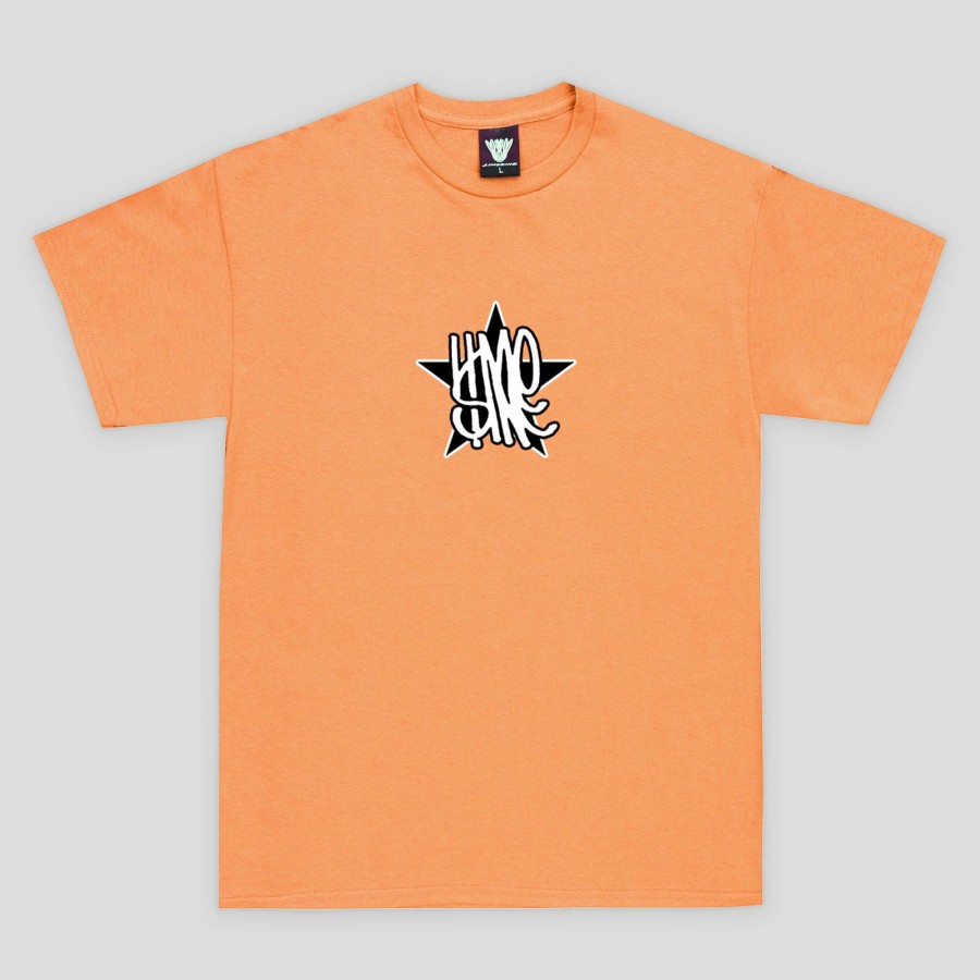 Tees Limosine | Limosine Star Tee - Orange Coral