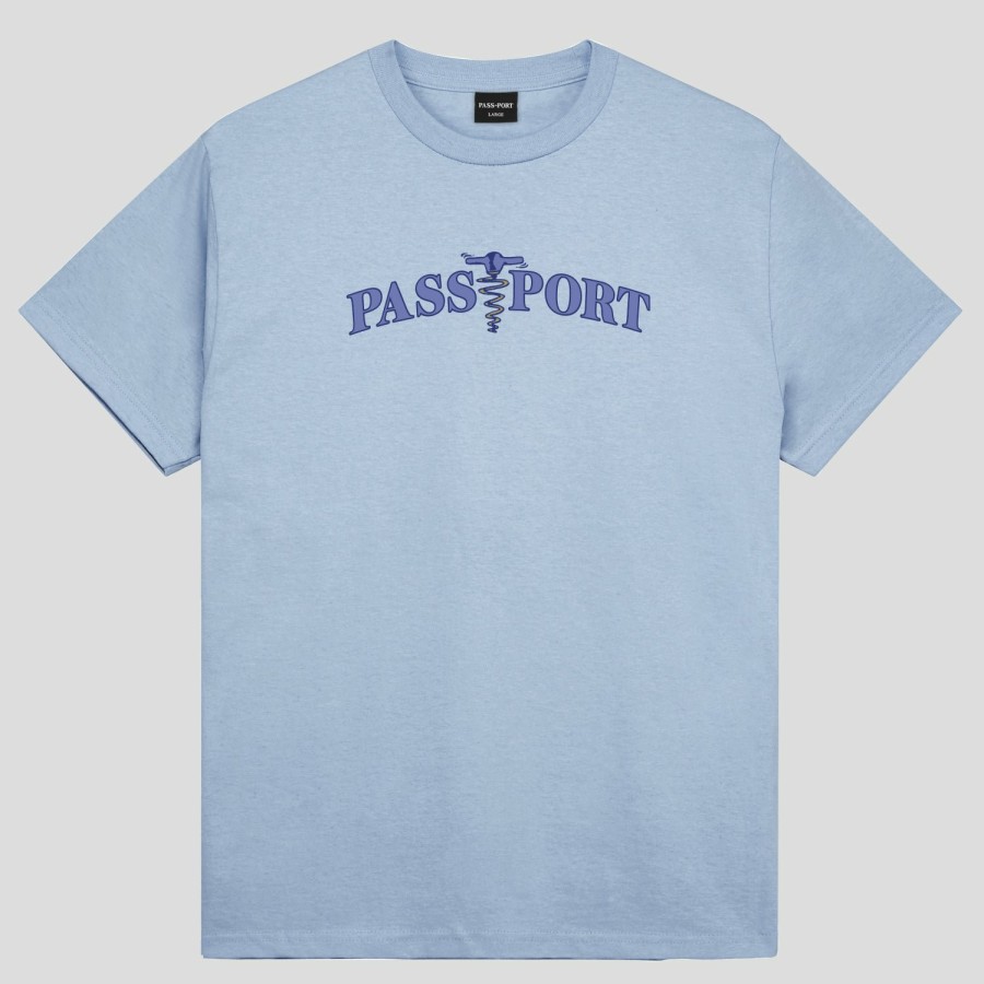 Tees PASS~PORT | Pass~Port Corkscrew Tee - Stonewash Blue