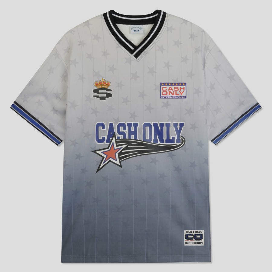 Shirts Cash Only | Cash Only Downtown Jersey - Grey