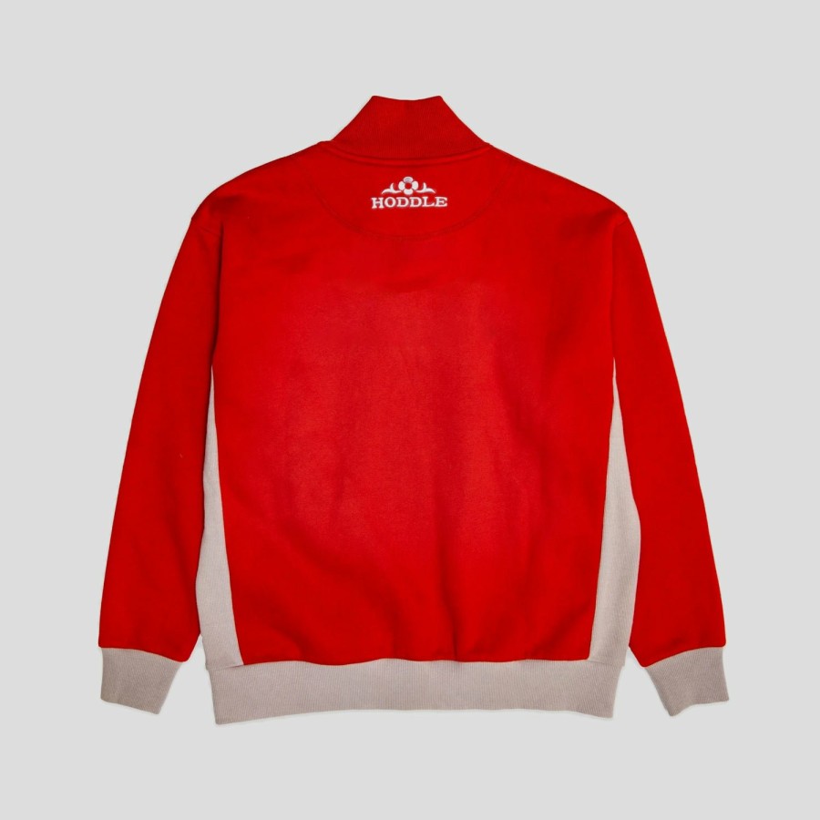 Fleece HODDLE | Hoddle "Spurs" Quarter Zip Pullover Red