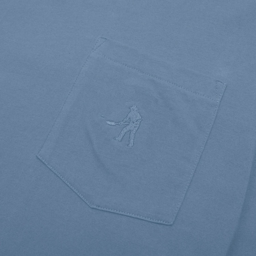 Tees PASS~PORT | Pass~Port Organic Pocket Long-Sleeve Tee - Blue