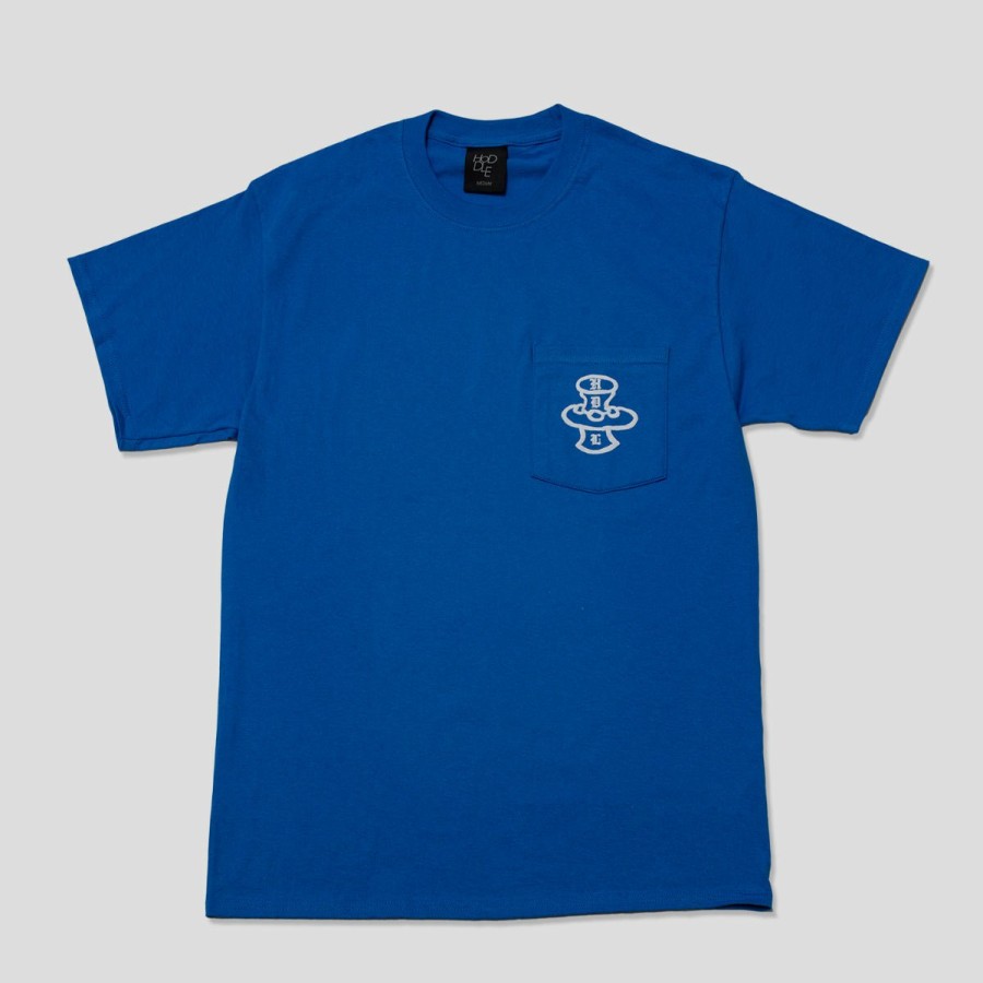 Tees HODDLE | Hoddle "Pot Plant" Pocket Tee Royal Blue