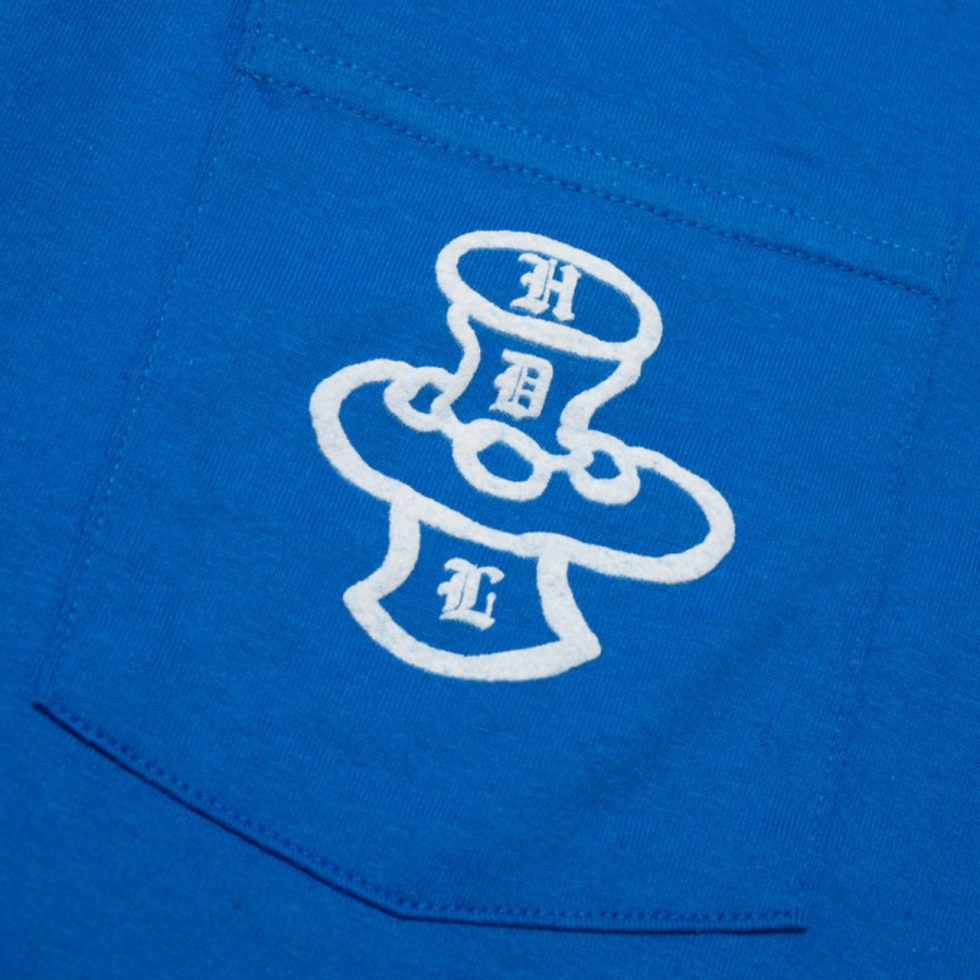 Tees HODDLE | Hoddle "Pot Plant" Pocket Tee Royal Blue