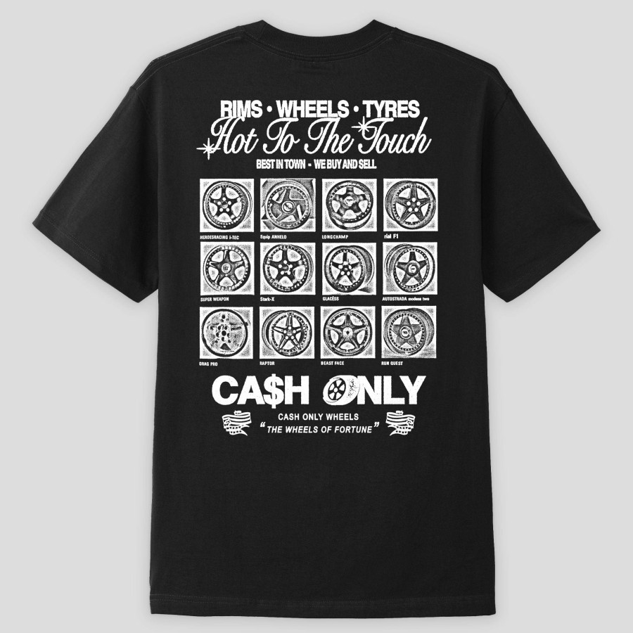 Tees Cash Only | Cash Only Wheels Tee - Black