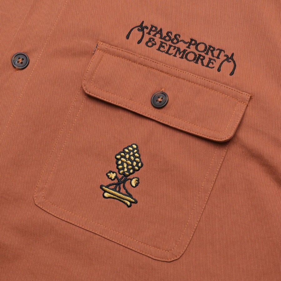 Shirts PASS~PORT | Pass~Port & El'More Vineyard Workers Short-Sleeve Shirt - Rust