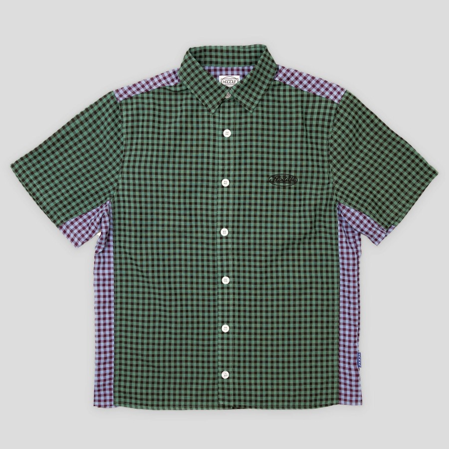 Shirts HODDLE | Hoddle Tours Short-Sleeve Shirt - Blue / Green Check