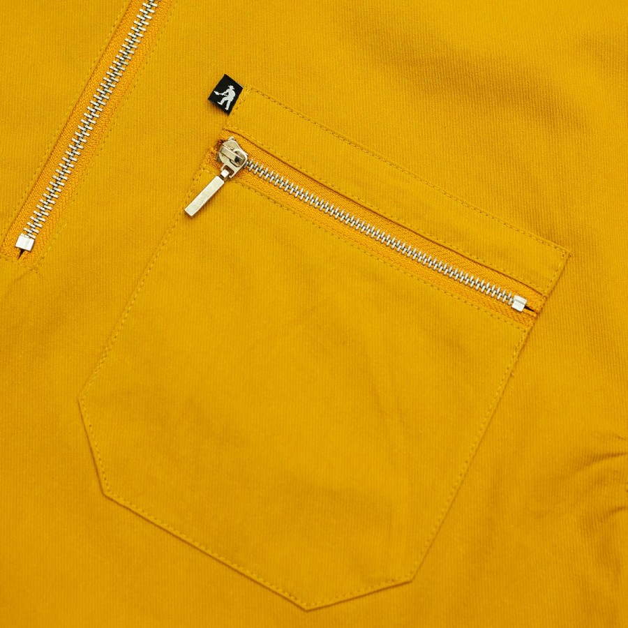 Shirts PASS~PORT | Pass~Port "Workers" Quarter Zip Shirt Mustard