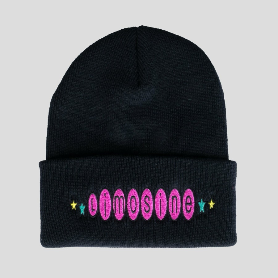 Headwear Limosine | Limosine Pink Bubz Beanie - Black