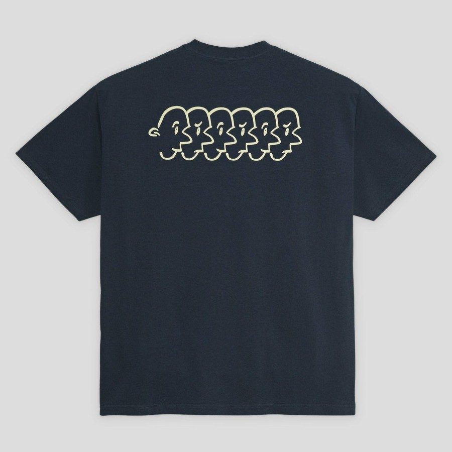 Tees Polar Skate Co. | Polar Skate Co. Faces Tee - New Navy