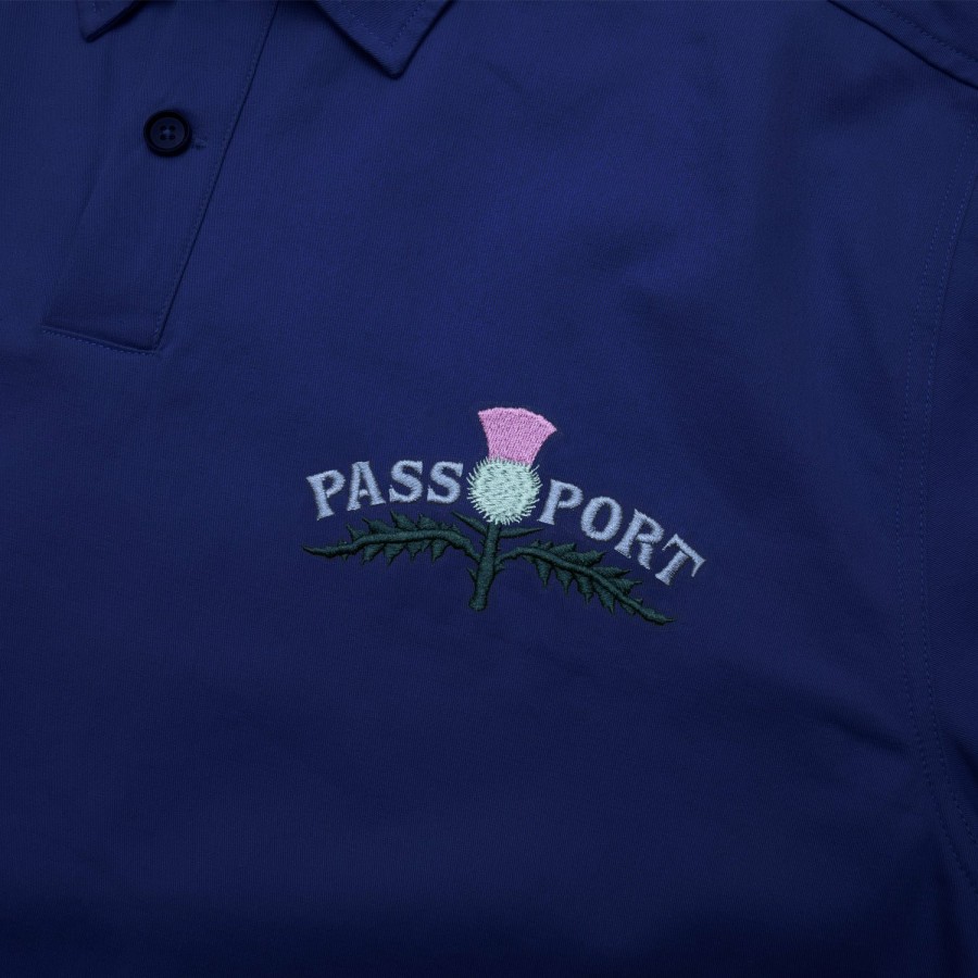 Shirts PASS~PORT | Pass~Port Thistle Embroidery Ag Shirt Long Sleeve - Navy